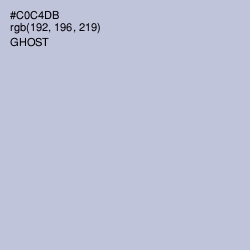 #C0C4DB - Ghost Color Image