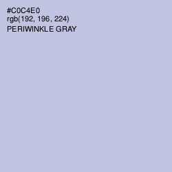 #C0C4E0 - Periwinkle Gray Color Image