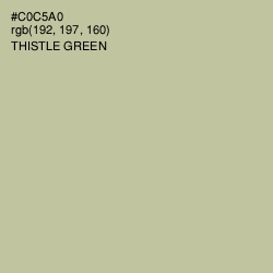 #C0C5A0 - Thistle Green Color Image