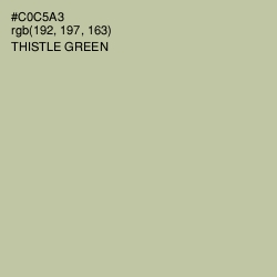 #C0C5A3 - Thistle Green Color Image