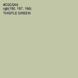 #C0C5A6 - Thistle Green Color Image