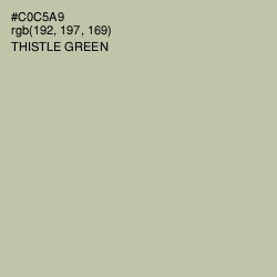 #C0C5A9 - Thistle Green Color Image