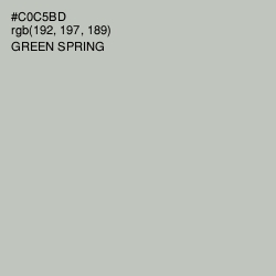 #C0C5BD - Gray Nickel Color Image