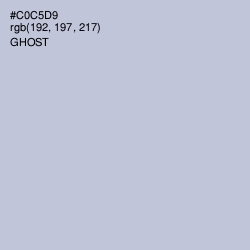 #C0C5D9 - Ghost Color Image