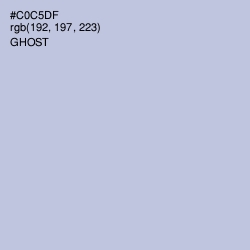 #C0C5DF - Ghost Color Image