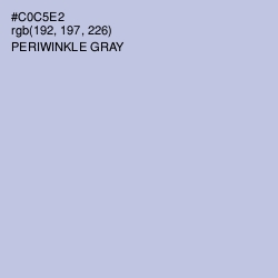 #C0C5E2 - Periwinkle Gray Color Image