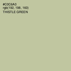 #C0C6A0 - Thistle Green Color Image