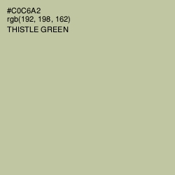 #C0C6A2 - Thistle Green Color Image