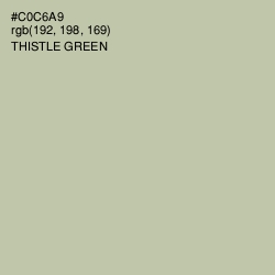 #C0C6A9 - Thistle Green Color Image