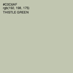 #C0C6AF - Thistle Green Color Image