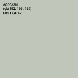 #C0C6B9 - Mist Gray Color Image