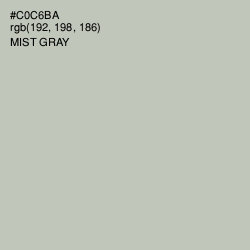 #C0C6BA - Mist Gray Color Image