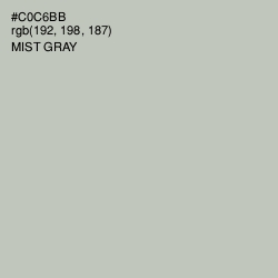 #C0C6BB - Mist Gray Color Image