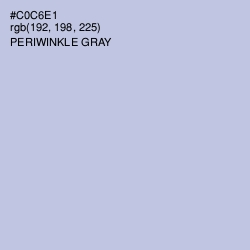 #C0C6E1 - Periwinkle Gray Color Image