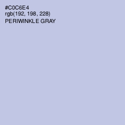 #C0C6E4 - Periwinkle Gray Color Image