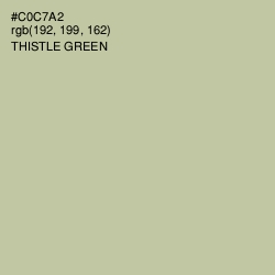 #C0C7A2 - Thistle Green Color Image