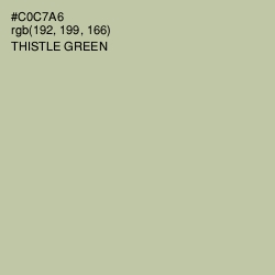 #C0C7A6 - Thistle Green Color Image