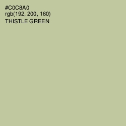 #C0C8A0 - Thistle Green Color Image