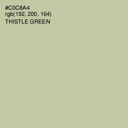 #C0C8A4 - Thistle Green Color Image