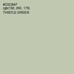 #C0C8AF - Thistle Green Color Image