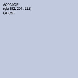 #C0C9DE - Ghost Color Image