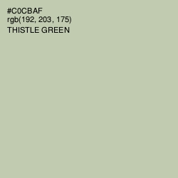 #C0CBAF - Thistle Green Color Image