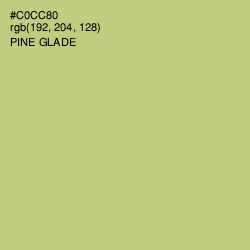 #C0CC80 - Pine Glade Color Image