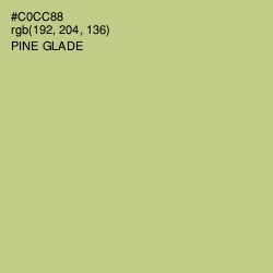 #C0CC88 - Pine Glade Color Image