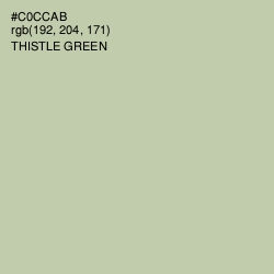 #C0CCAB - Thistle Green Color Image