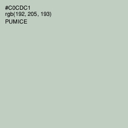 #C0CDC1 - Pumice Color Image