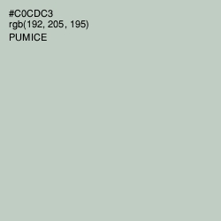 #C0CDC3 - Pumice Color Image