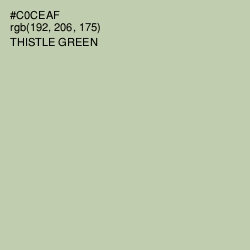 #C0CEAF - Thistle Green Color Image