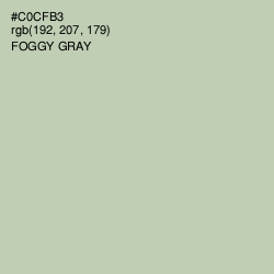 #C0CFB3 - Foggy Gray Color Image