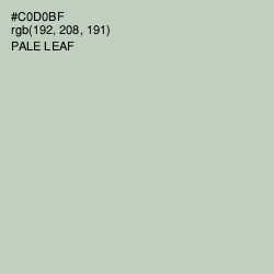 #C0D0BF - Pale Leaf Color Image