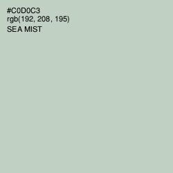 #C0D0C3 - Sea Mist Color Image
