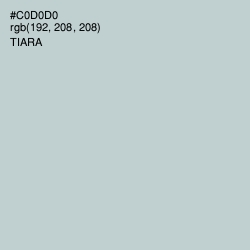 #C0D0D0 - Tiara Color Image