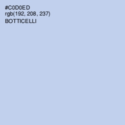 #C0D0ED - Botticelli Color Image