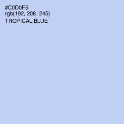 #C0D0F5 - Tropical Blue Color Image