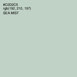 #C0D2C5 - Sea Mist Color Image