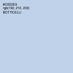 #C0D2E9 - Botticelli Color Image