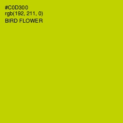 #C0D300 - Bird Flower Color Image