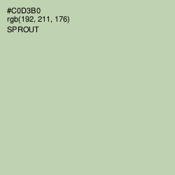 #C0D3B0 - Sprout Color Image