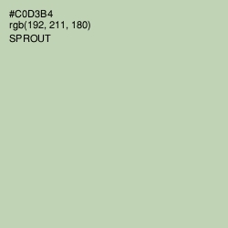 #C0D3B4 - Sprout Color Image