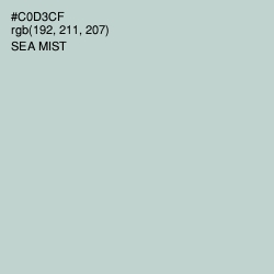 #C0D3CF - Sea Mist Color Image