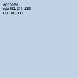 #C0D3E6 - Botticelli Color Image