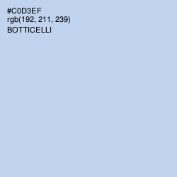 #C0D3EF - Botticelli Color Image