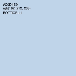 #C0D4E9 - Botticelli Color Image