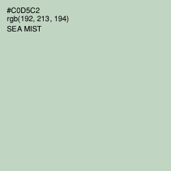 #C0D5C2 - Sea Mist Color Image