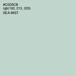 #C0D5CB - Sea Mist Color Image