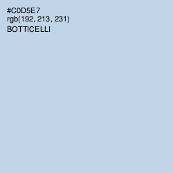 #C0D5E7 - Botticelli Color Image